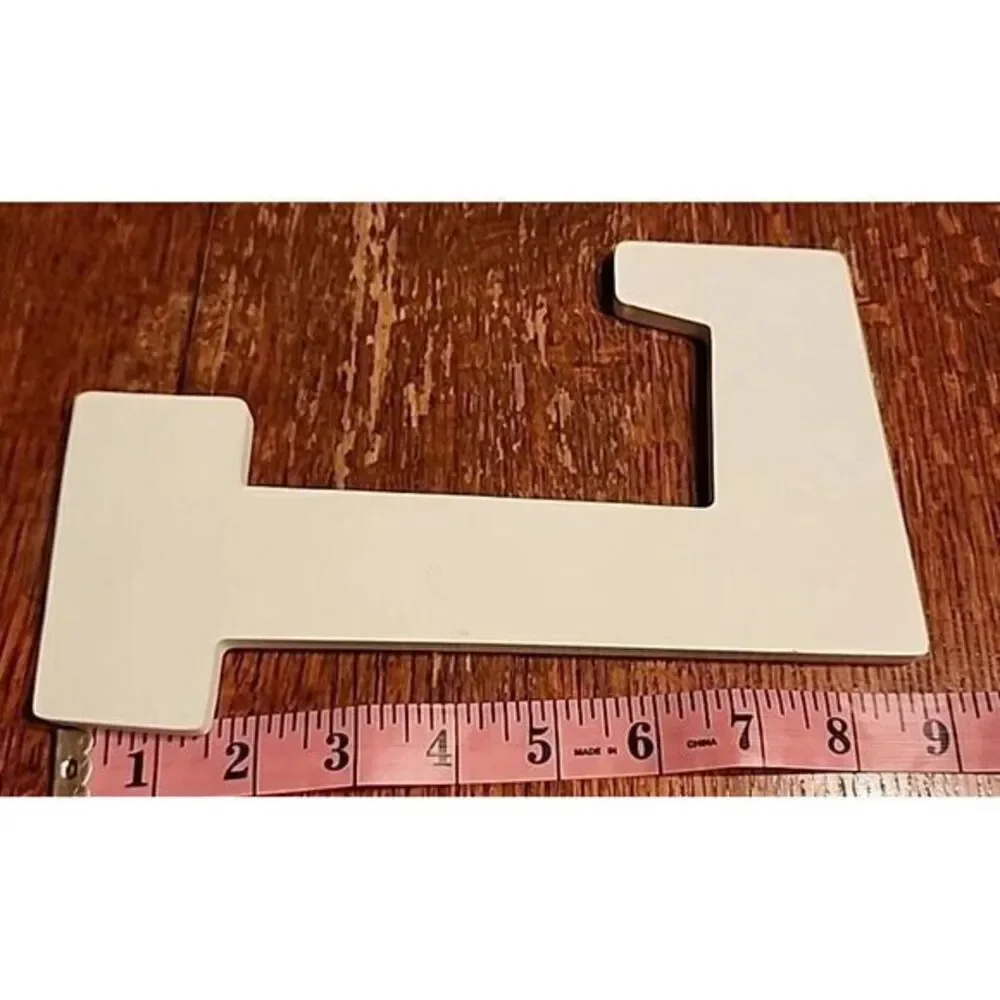 White Wood Letters 6 Inch,‎ Wood Letters for DIY, Party Projects (L)